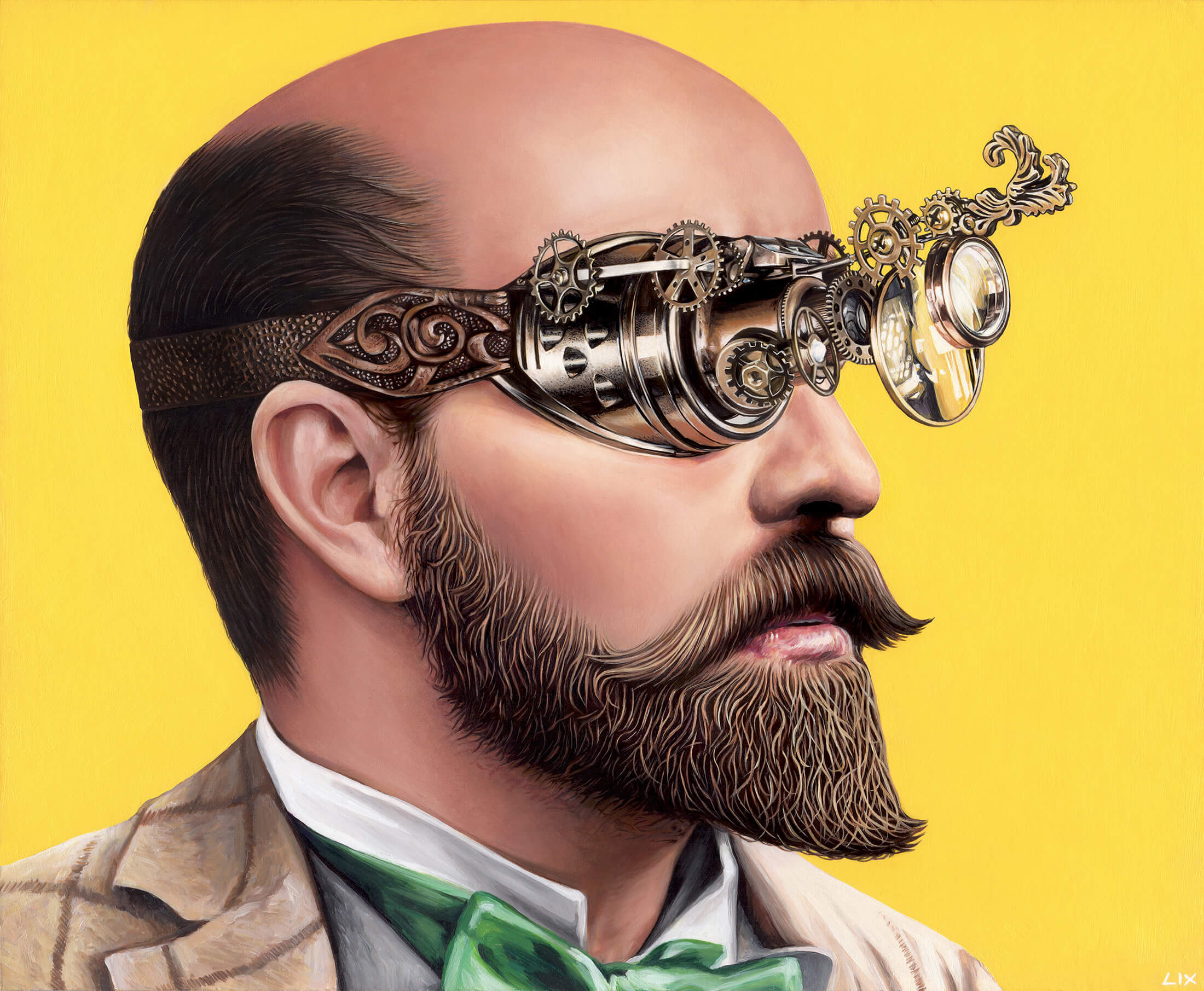 The Marvellous Monocular — Oil on Tyvek by Lix North