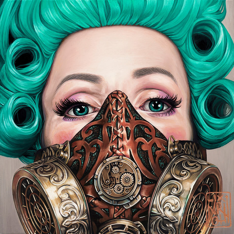 'Vanitas Mente' oil painting by Lix North © 2024